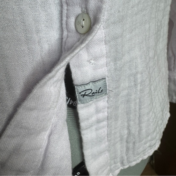 Rails Lavender Button-Up Shirt 100% Cotton - Picture 4 of 7